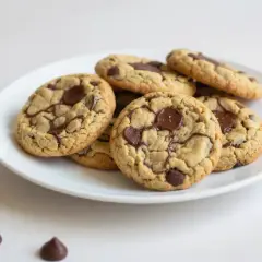 Délicieux cookies aux pépites de chocolat, une version généreuse et sans œuf pour un plaisir gourmand.