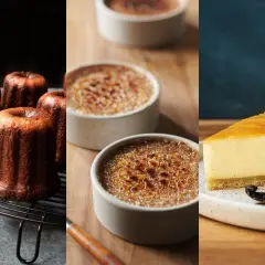 Que faire avec 5 jaunes d'œufs ? Des cannelés, des crèmes brûlées et une part de tarte à la vanille.