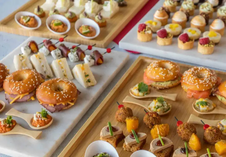 10 assortiments de canapés salés très facile : mini-bagels, sandwichs, brochettes, verrines et toasts variés pour un apéritif gourmand.
