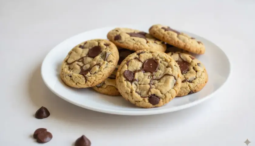 Délicieux cookies aux pépites de chocolat, une version généreuse et sans œuf pour un plaisir gourmand.