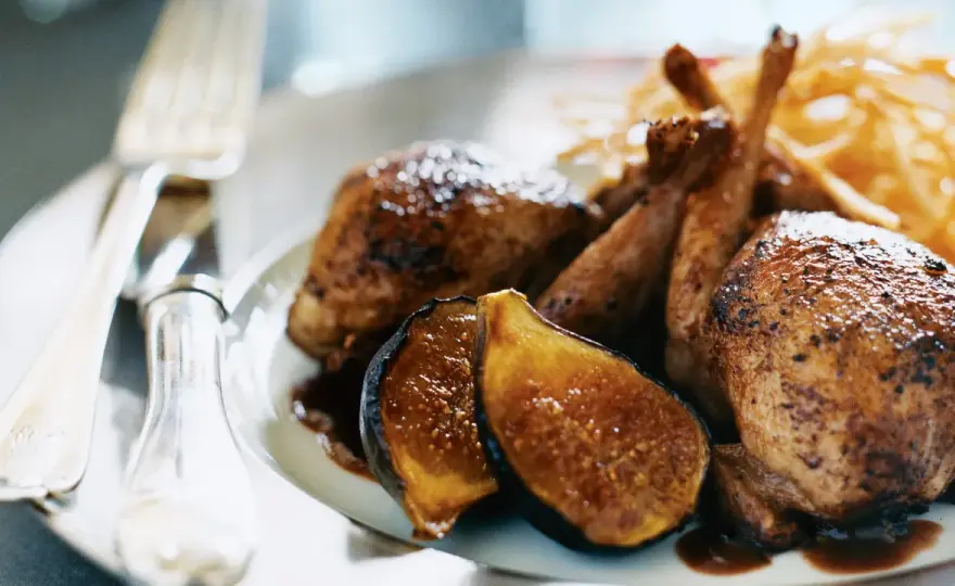 Caille au four bien moelleuse - temps et cuisson maîtrisés