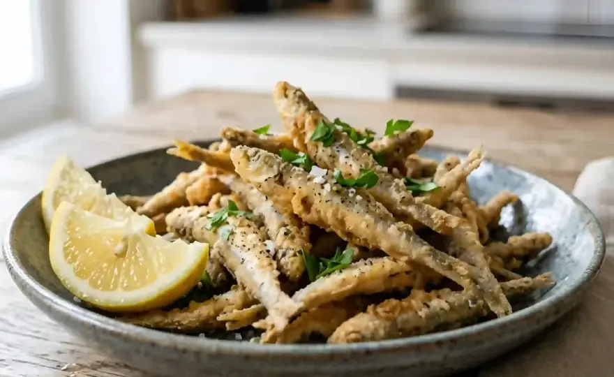 Petite friture de poissons croustillante - les bons gestes