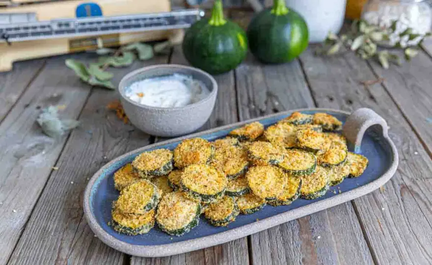 Galettes de courgette au parmesan au four, sans les détremper