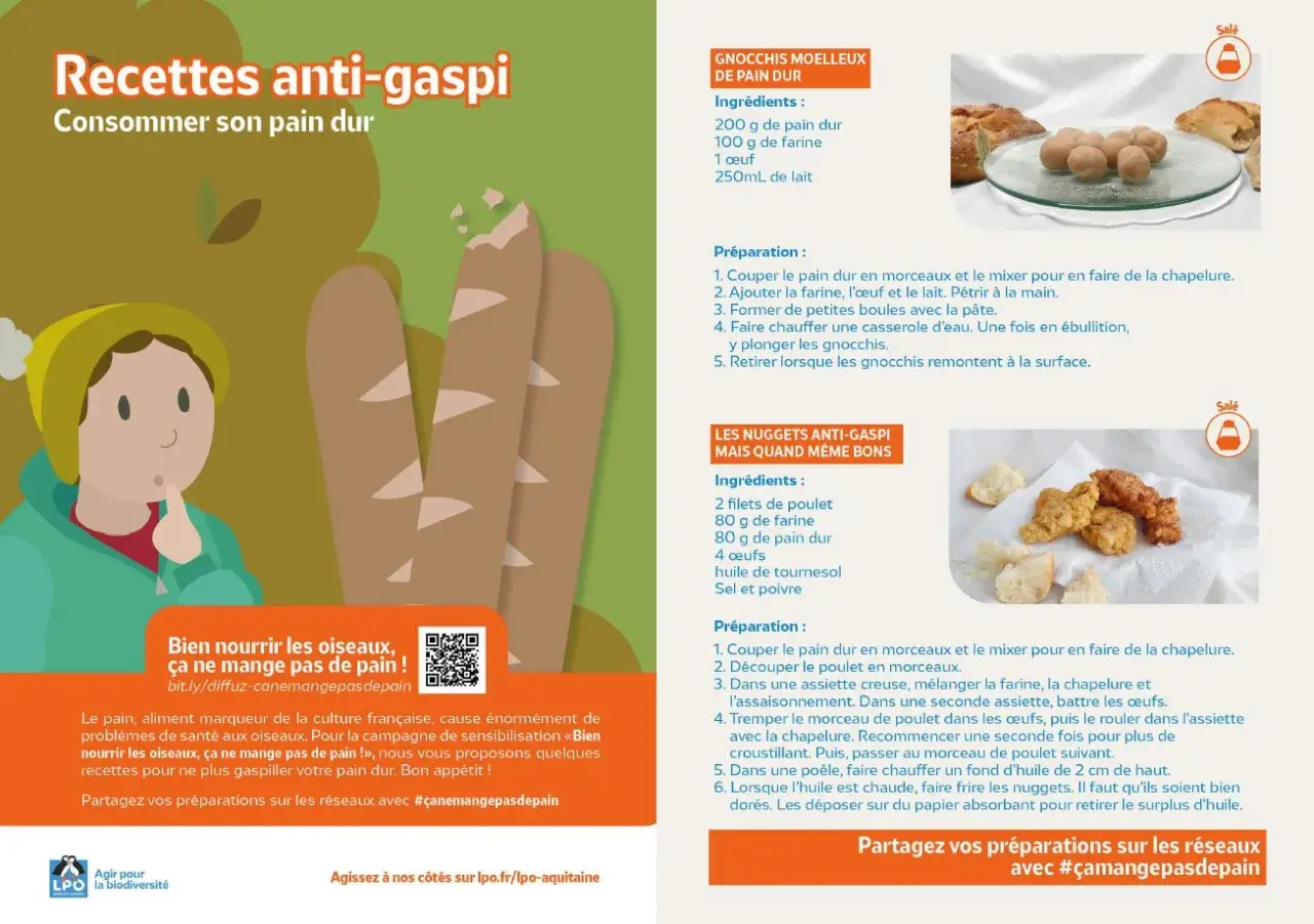 Recettes anti-gaspi : que faire avec du pain dur ? Gnocchis et nuggets anti-gaspi pour ne plus gaspiller. #çanemangepasdepain